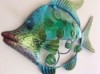Green and Blue Tropical Reef Fish - Metal with Glass Detailing