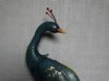 Metal Peacock Figure - Blue or Green