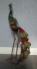 Metal Peacock Figure - Blue or Green