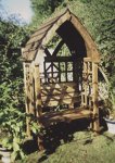 Wooden Gothic Seat