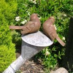Pair Shabby Chic Magnet Birds