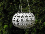 Hanging Tealight Lantern - Daisy Design