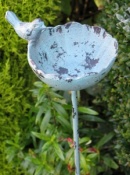 Bird Dish with Stake